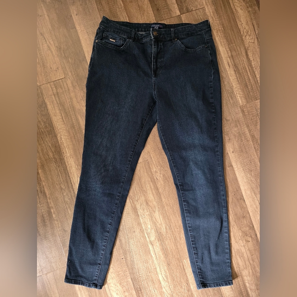 Isaac Mizrahi Dark Wask Ankle Jeans Classy Boho Revolve Tall